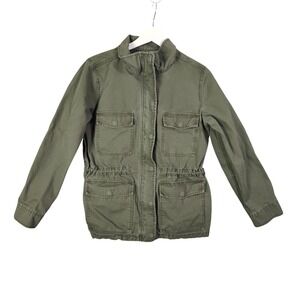 Madewell Womens Utility Gorpcore Military Field Army Jacket S Green Cargo Coat